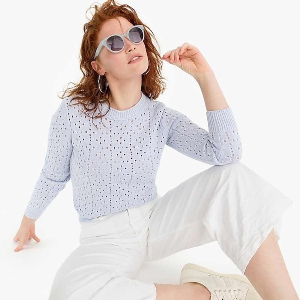 J. Crew Pointelle Sweater